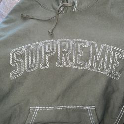 SUPREME BIG STITCH HOODED SWEATSHIRT