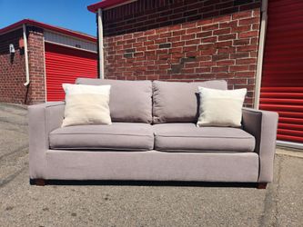 West Elm 76" Gray Henry Sofa *Delivery Available*