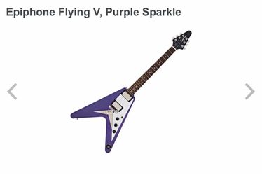 Epiphone Flying V Electric Guitar Purple Sparkle