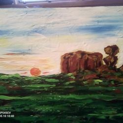 Desert art. Signed art. Great gift!