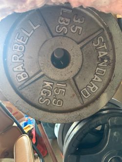 Standard barbell Olympic weight set 230 lbs