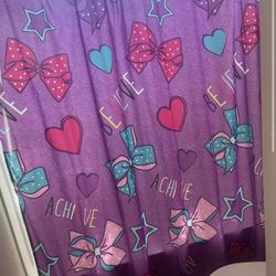JoJo Siwa Shower Curtain & Hooks 