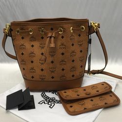 MCM Dessau Drawstring Bag Size Medium