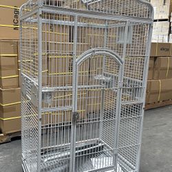 X-Large Open Play Top 28” x 22” x 63”H Parrot Bird Rolling Cage 