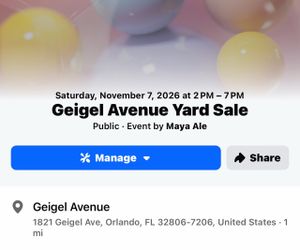 Geigel Avenue Yard Sale