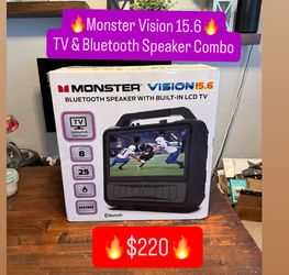 🔥 Monster Vision 15.6 🔥 Tv & Speaker Combo 🔥 $220 🔥