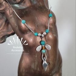 Sterling Silver 925 Necklace With Dragonfly Pendant