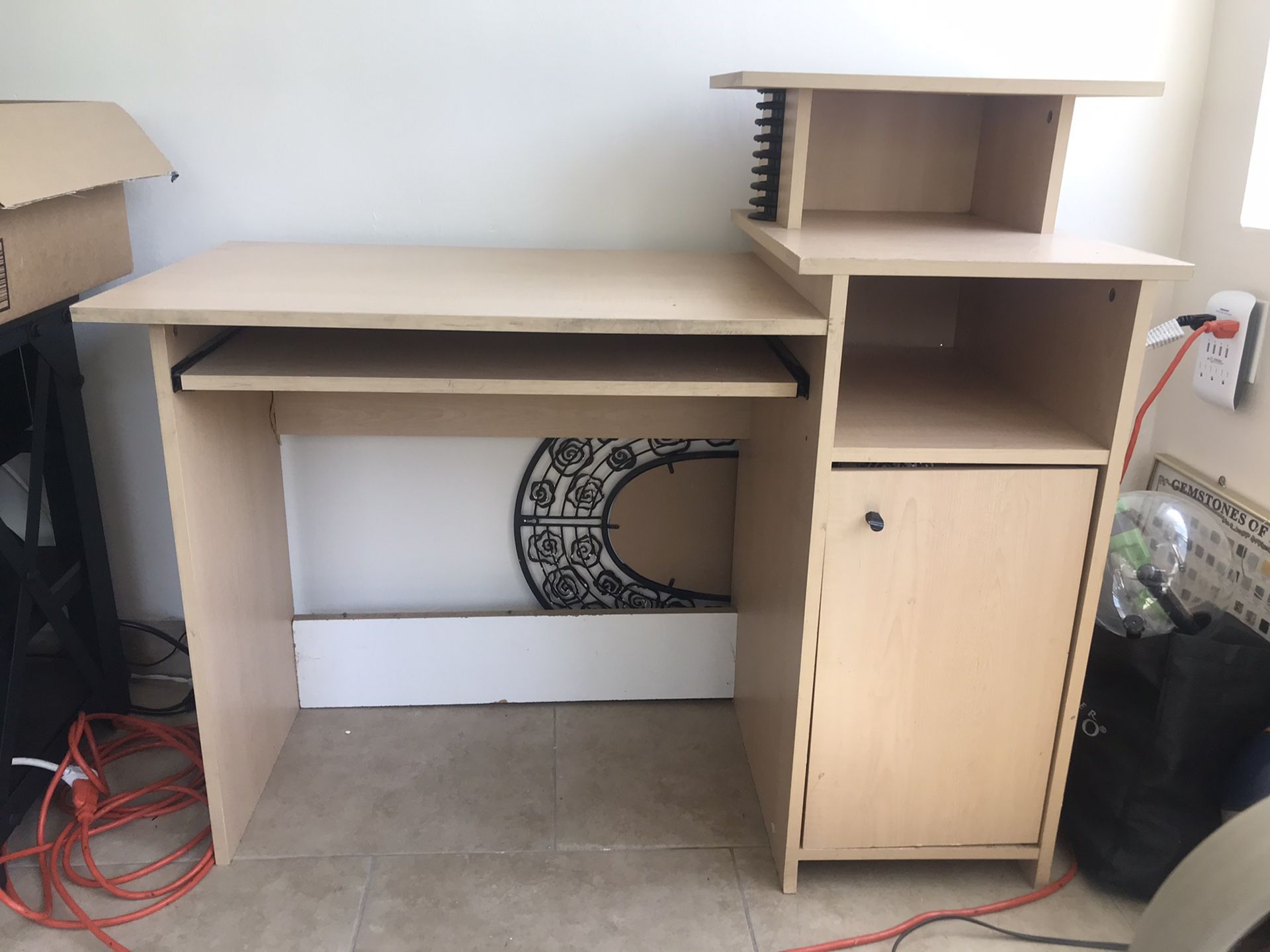 Tan Work/Computer Desk