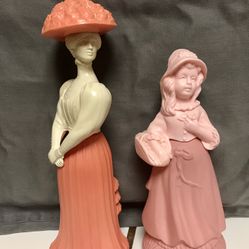 Vintage Avon Fashion Figurine & Pretty Girl Pink