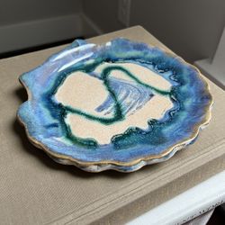 Handcrafted Ceramic Accent Tray ( firm on price )