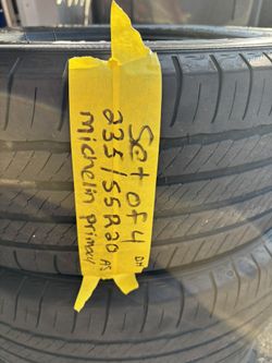 Set of 4 tires 235/55r20 Michelin primacy tour as good condition $185