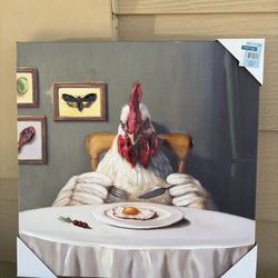 Hobby LOBBY Chicken Eating Egg 