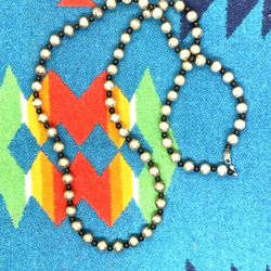 Vintage Sterling Southwestern 30” Necklace
