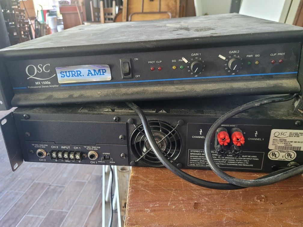 QSC Mx 1500a Amplifiers