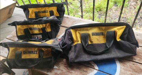 4 Dewalt tool bags $40 for all 4