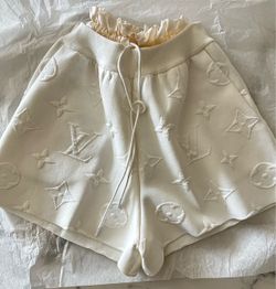 Louis Vuitton 3D Monogram Paperbag Waist Shorts – Blanc / Size S0 – NWT