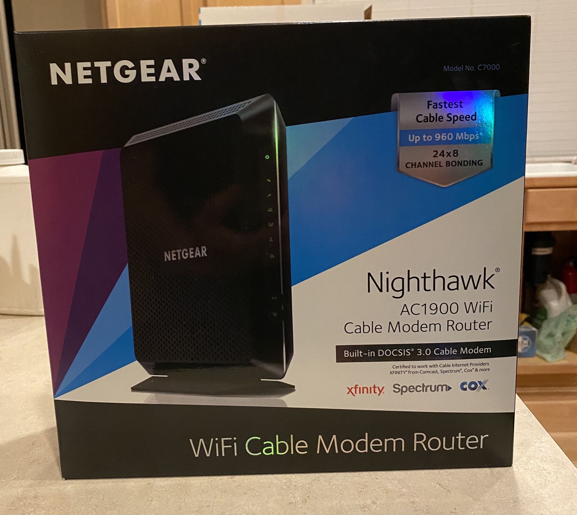 Nighthawk AC1900. Cable modem router