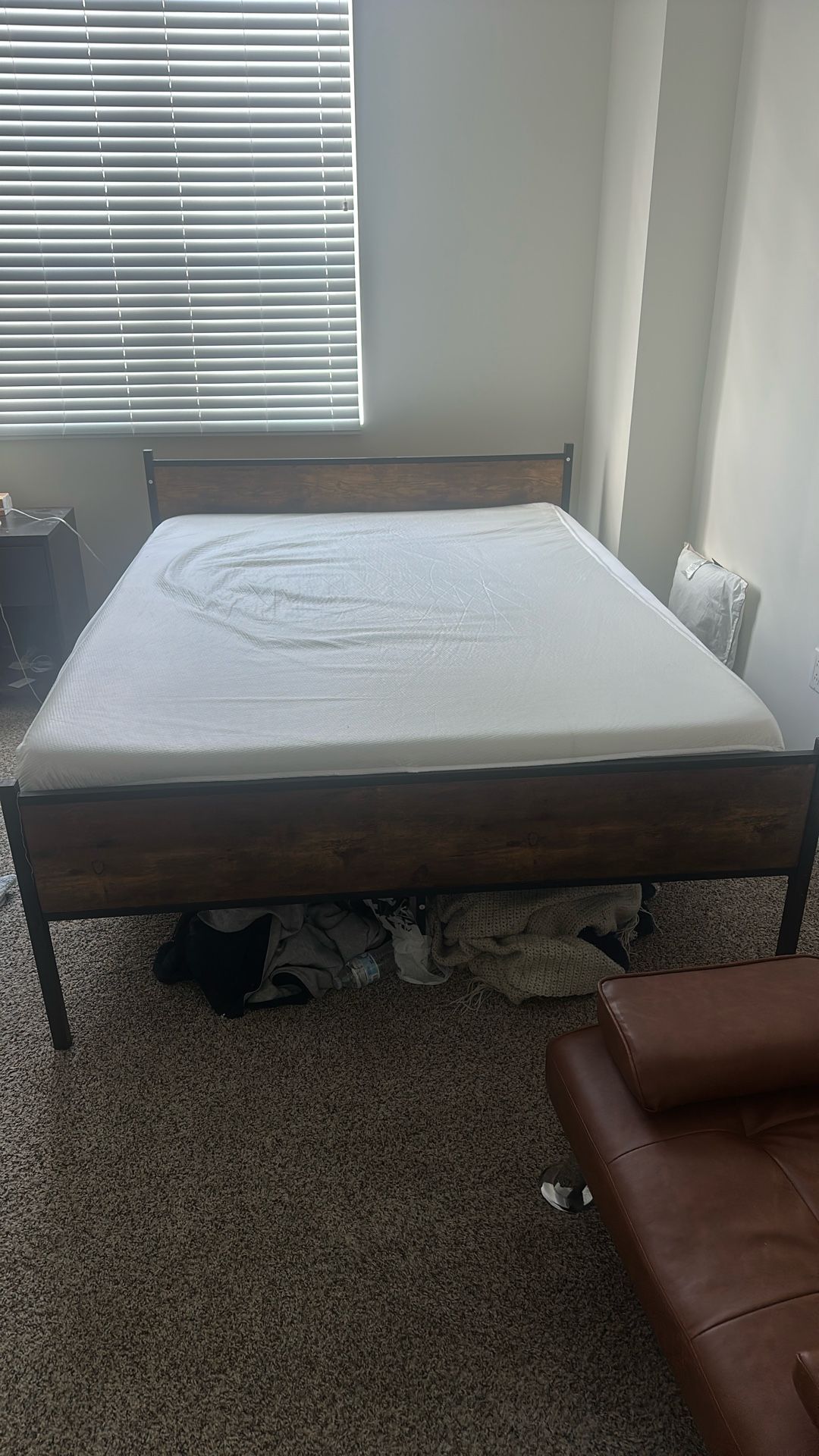 Nectar Memory Foam mattress and Wood Bedframe