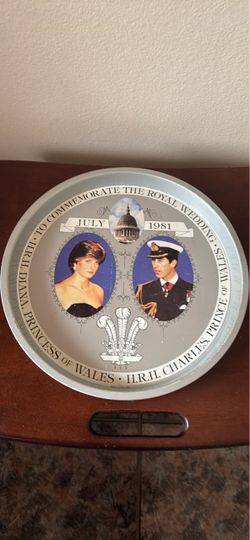 12” Commemorative Royal Wedding Tray