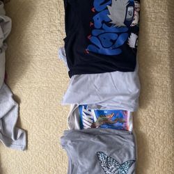 4 Graphic Shirts For Ages Of 11-14