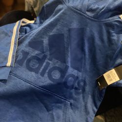 Adidas Kids' Logo Print Hoodie (New)