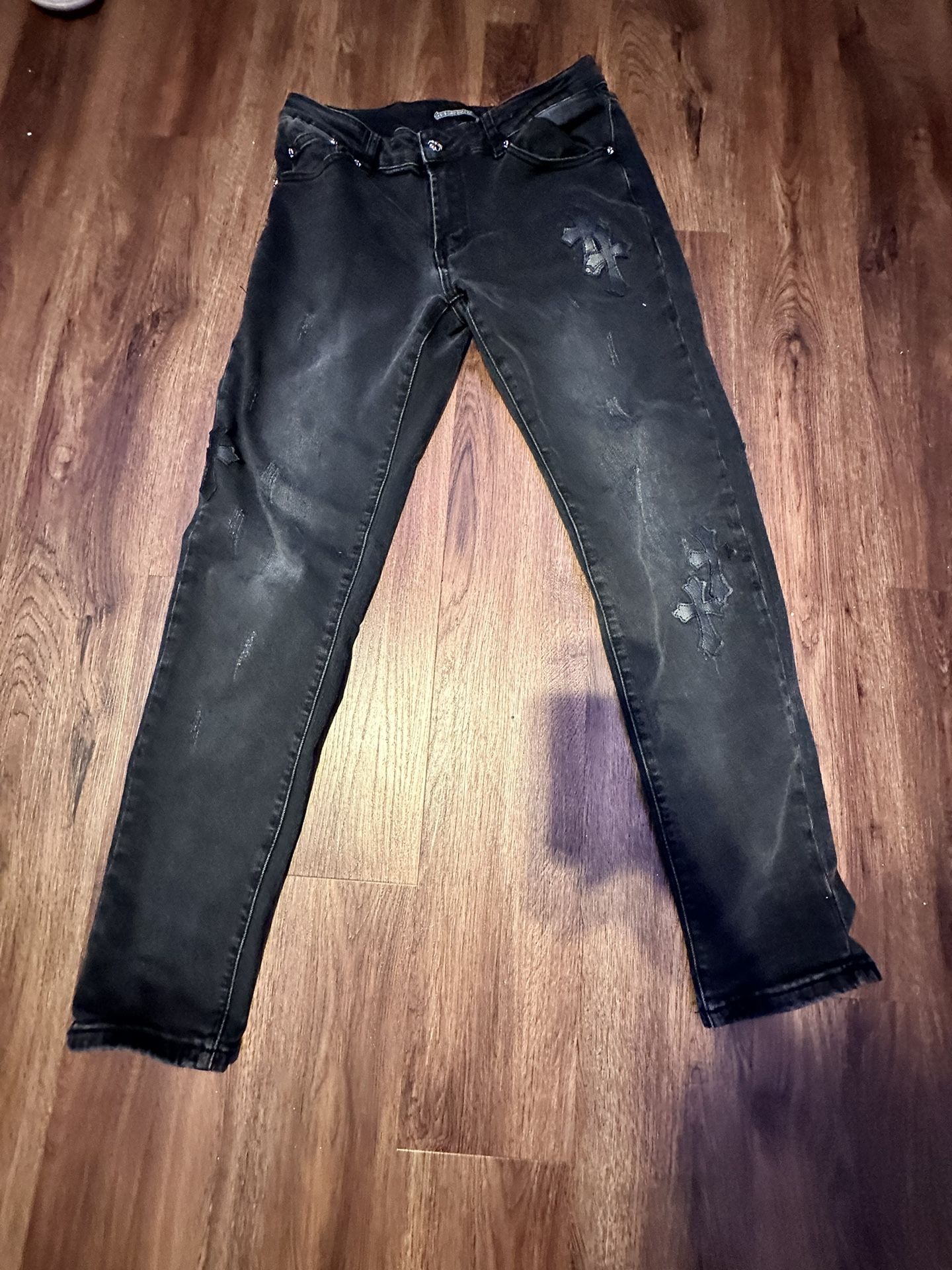 Chrome Hearts Vintage Levi Jeans Black