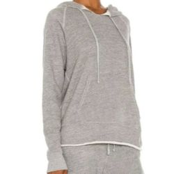 Nili Lotan $275 Rayne Sweatshirt Hoodie in Gray; S

