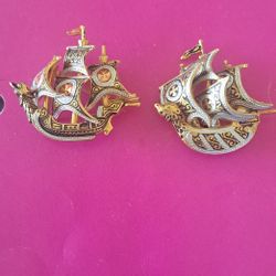 2 MADE IN Spain Ship Pins