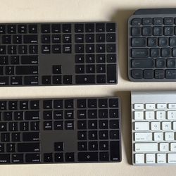Apple Magic Keyboards + Logitech MX keys Mini - Lot of 4 - Great Condition