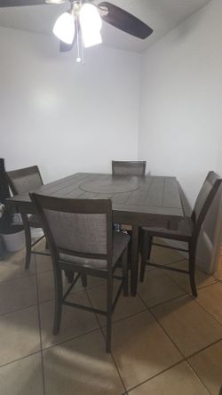 Table and Chairs.