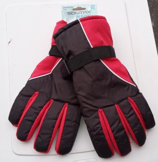 Men's XL Snow Gloves- Water Resistant 