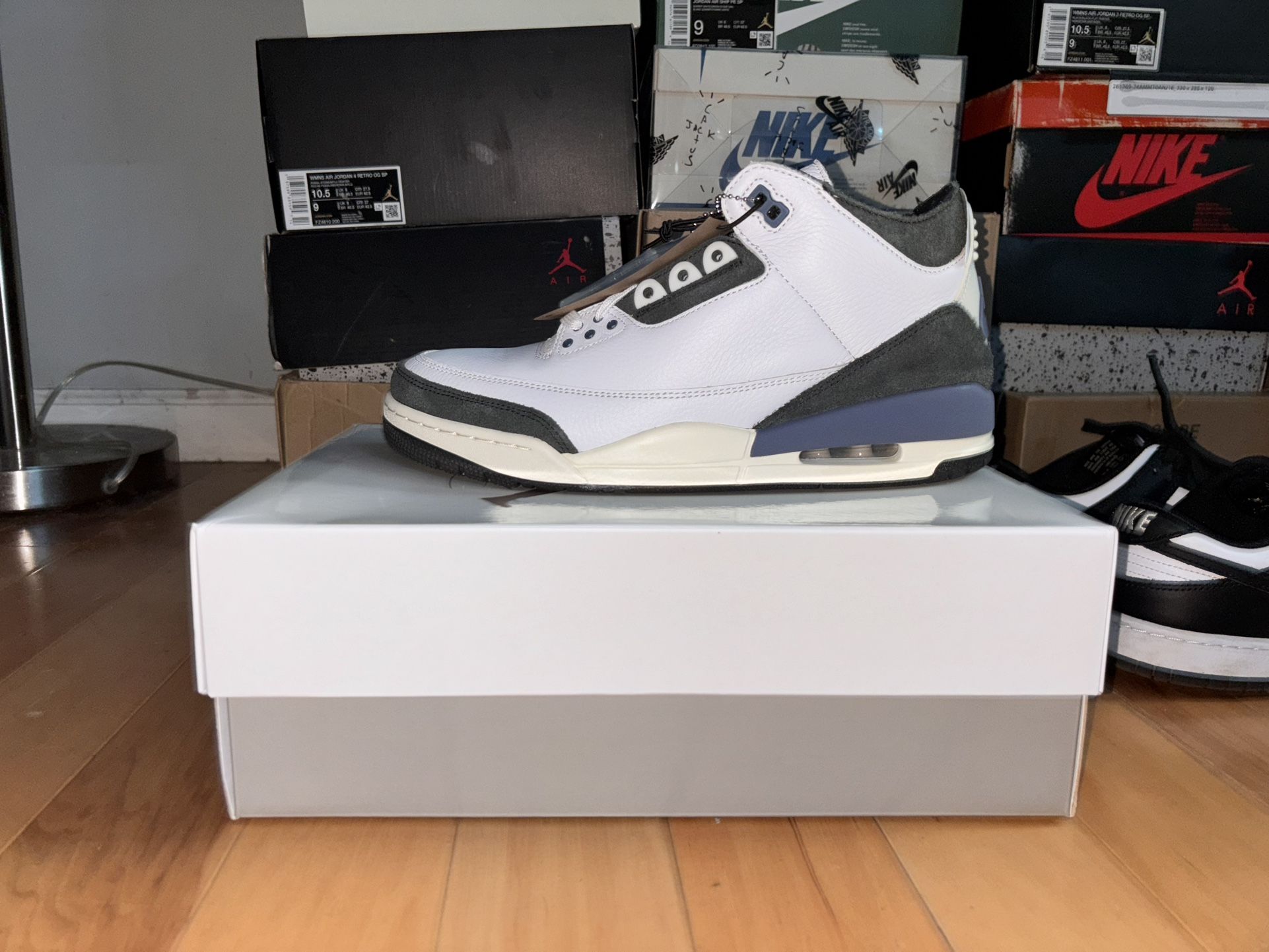 Jordan 3 Diffused Blue Sz 10 Ds