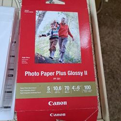 Canon photo paper plus glossy two 4×6 100 Sheets