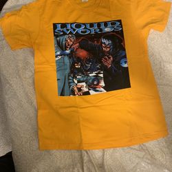 GZA Liquid Swords tee  Bright Orange 