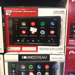Power Acoustik Wireless Apple CarPlay And Android Auto Stereo 
