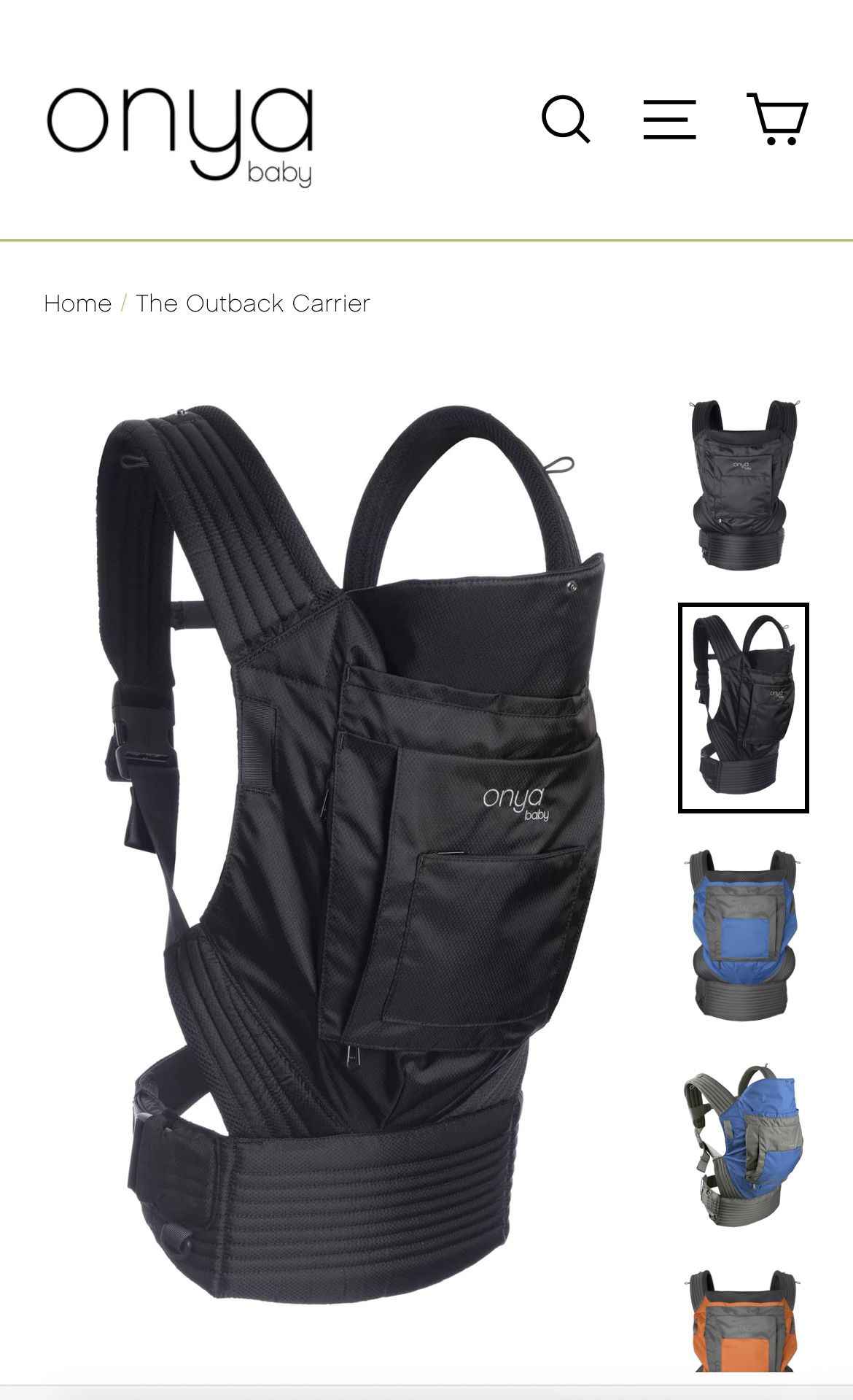 The Outback Onya baby Carrier 