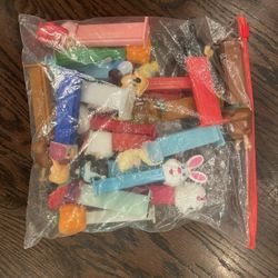 Bag Of Multiple Empty Pez Dispensers