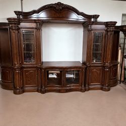 Elegant Wooden Entertainment Center