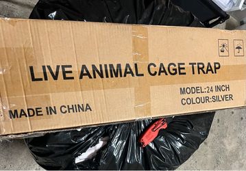 Live animal cage trap