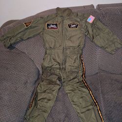 Top Gun Pilot Halloween costume with helmet