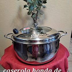 CACEROLA DE 18 QT DE ACERO INOXIDABLE 5-PLY VIDA SANA PRINCESS HOUSE 🌷🌹