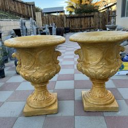 New Flower Pots Made Out Of Cement 