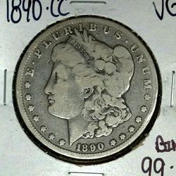 1890 CC Morgan Silver Dollar Raw / Unspecified