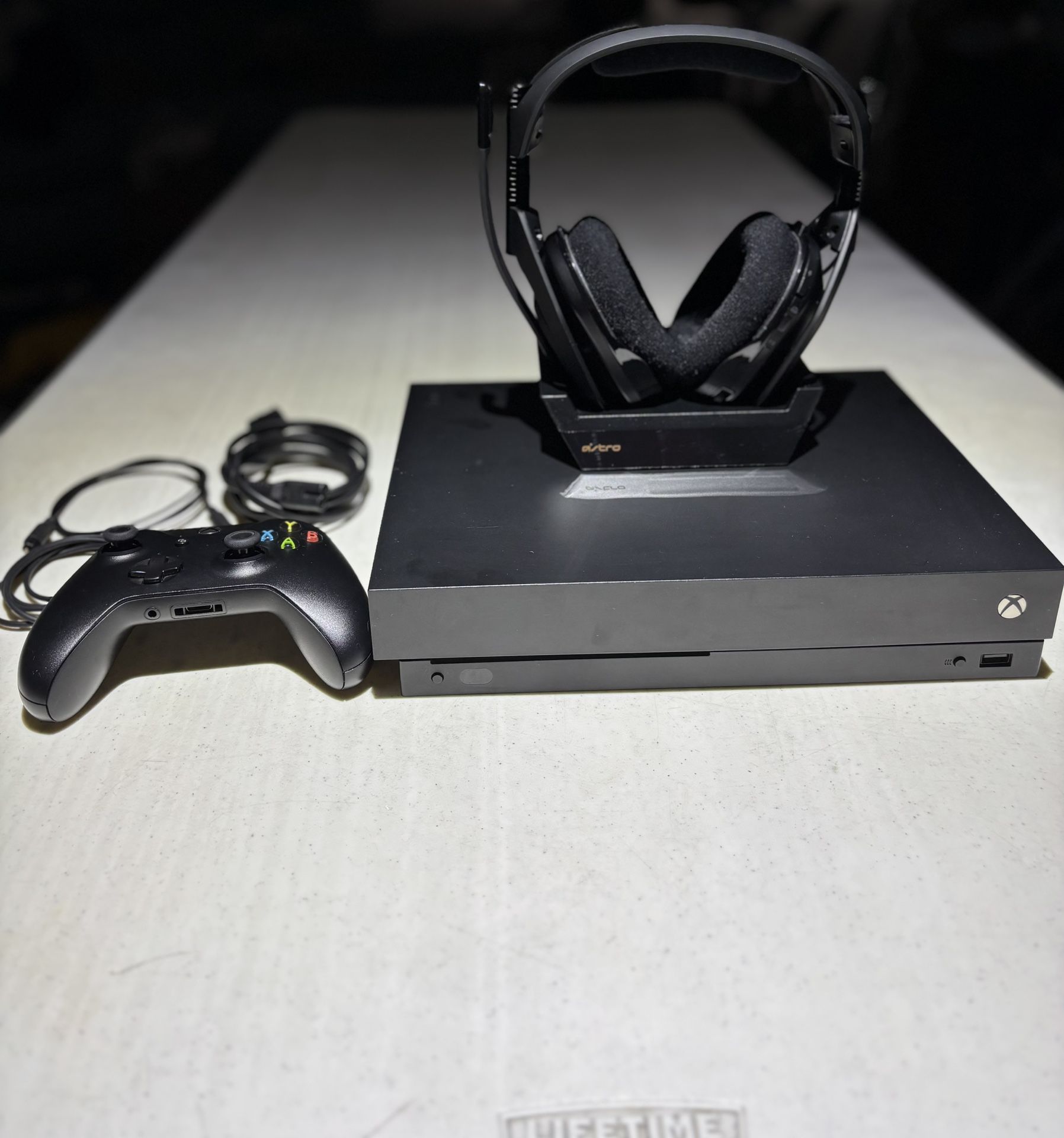 1TB 4KHD Xbox One X Console with Astro A50 Headset, Base Station, And Controller (New Condition)
