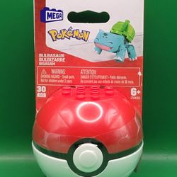 MEGA Construx Pokémon Poké Ball Buildable Figures – Bulbasaur Build, Play & Display