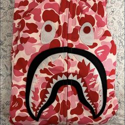 Bape Hoodie Pink Camo