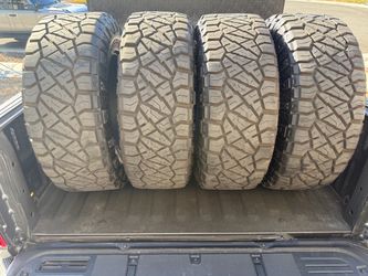 4 37x12.50r20 LT 10 Ply Nitto Ridge Grapplers