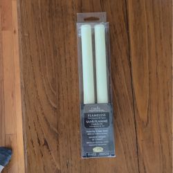 Candle Impressions Flameless Wac Covered LED 9”  Tapers