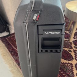 Samsonite Vintage Oyster Luggage Suitcase 1991 Classic Hard Cover Suitcase Black 3-point Lock Check Bag Travel