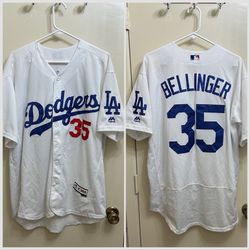 Majestic Authentic #35 Cody Bellinger Los Angeles Dodgers Flex Base Stitched Jersey Size 48
